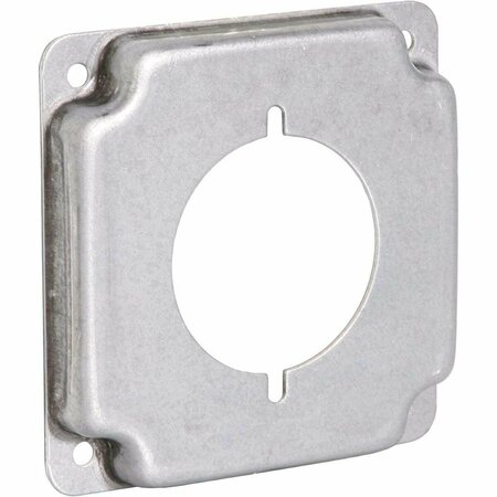 SOUTHWIRE Electrical Box Cover, Square, Galvanized Steel, Raised G1944-UPC